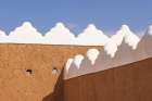 Saudi Arabia, Hail Province, Hail. Wall on the Qishlah Palace. Art Print